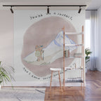 Bear on a Journey, Mountain Adventure Wall Mural Gallery Image 1