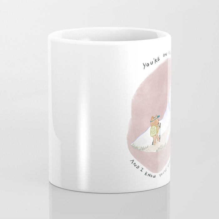 Bear on a Journey, Mountain Adventure Coffee Mug Gallery Image 4