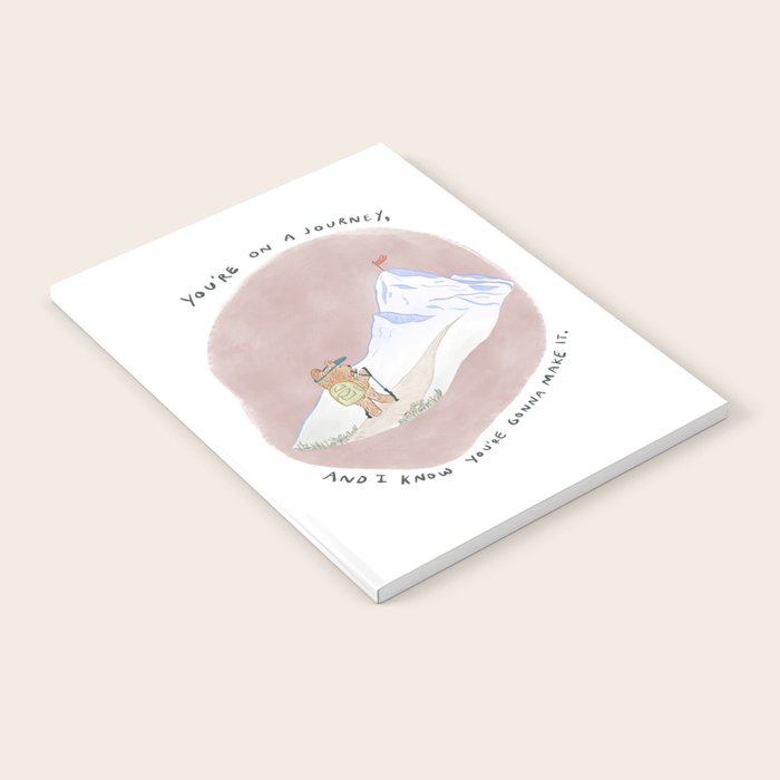 Bear on a Journey, Mountain Adventure Notebook Gallery Image 1