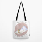 Bear on a Journey, Mountain Adventure Tote Bag Gallery Image 2