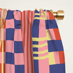 Geometric Composition Colorful Window Curtain Gallery Image 2
