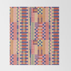 Geometric Composition Colorful Throw Blanket Gallery Image 2