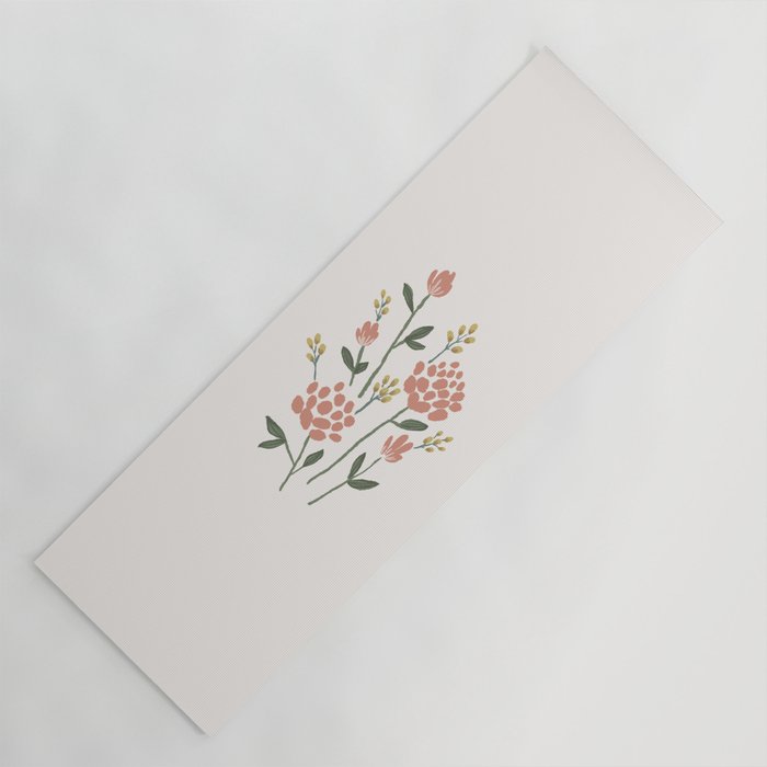 Wildflowers - Blush Yoga Mat Gallery Image 1