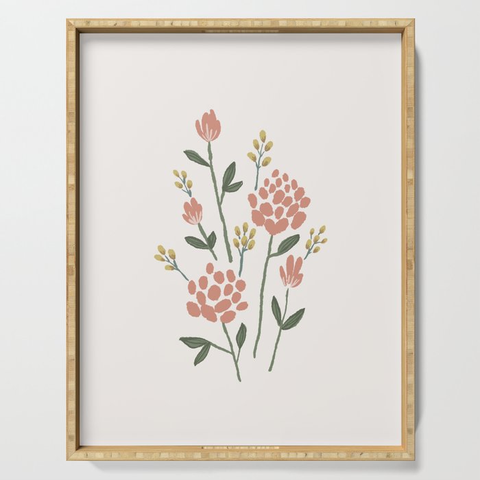 Wildflowers - Blush Serving Tray Gallery Image 1