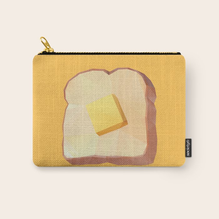 Toast with Butter polygon art Carry All Pouch Gallery Image 1