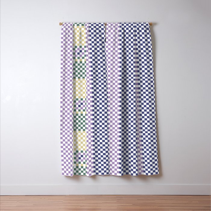 Bold colors block grid A Window Curtain Gallery Image 3