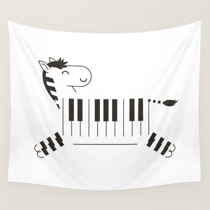Life is like a piano Wall Tapestry Gallery Image 1
