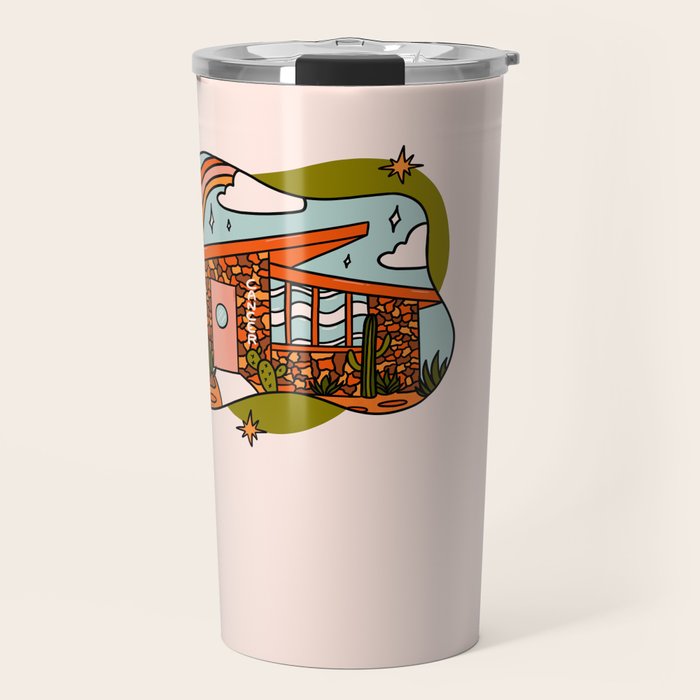 Cancer Mid Century House Travel Mug Gallery Image 1