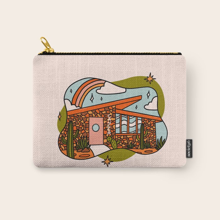 Cancer Mid Century House Carry All Pouch Gallery Image 1