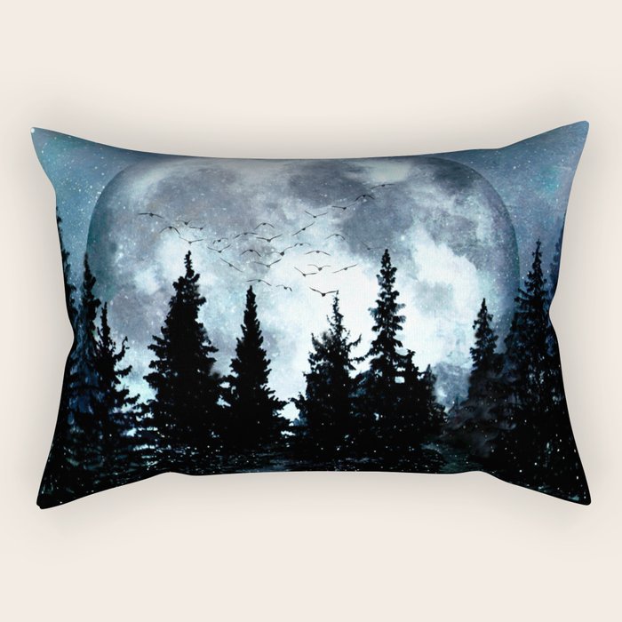 Full Moon II Rectangular Pillow Gallery Image 1