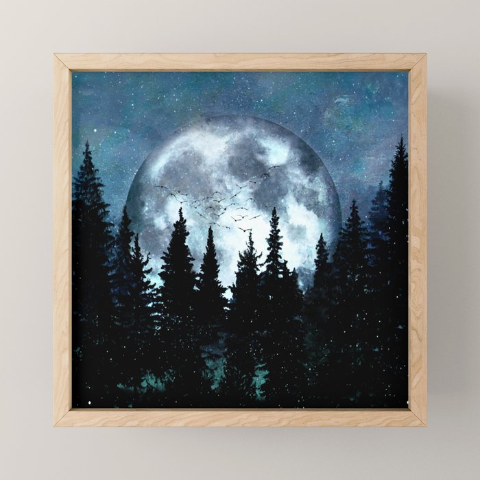Full Moon II Mini Art Print Gallery Image 1