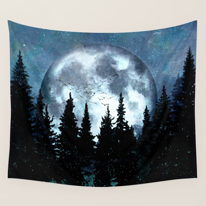 Full Moon II Wall Tapestry Gallery Image 1