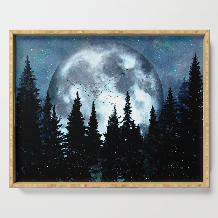 Full Moon II Serving Tray Gallery Image 1