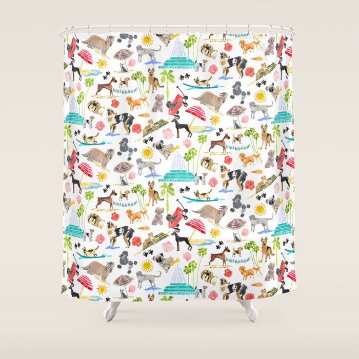 Doggie Days Shower Curtain Gallery Image 1