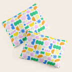 Colorful abstract organic shape art pattern Pillow Sham Gallery Image 3
