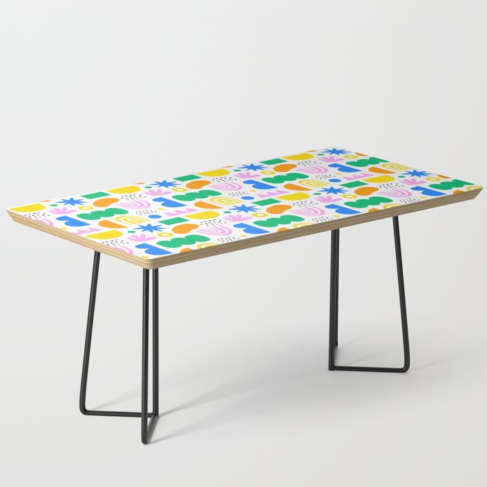 Colorful abstract organic shape art pattern Coffee Table Gallery Image 1