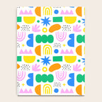 Colorful abstract organic shape art pattern Notebook Gallery Image 4