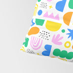 Colorful abstract organic shape art pattern Pillow Sham Gallery Image 4