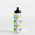 Colorful abstract organic shape art pattern Water Bottle Gallery Image 3