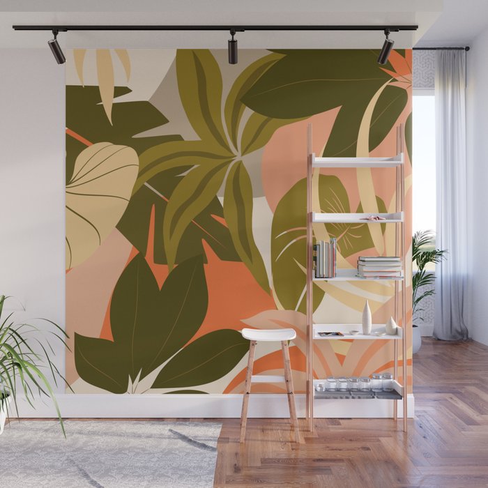 Jungle Abstract 22 Wall Mural Gallery Image 1