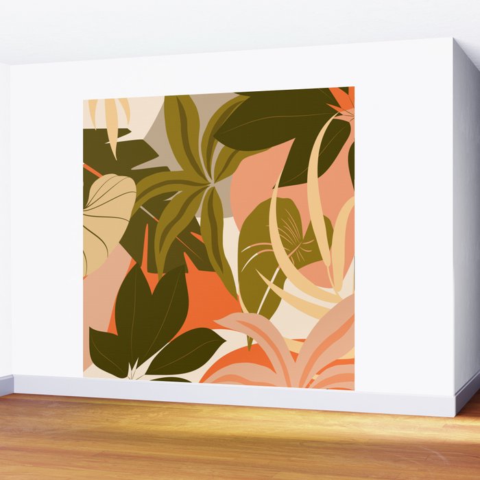 Jungle Abstract 22 Wall Mural Gallery Image 2
