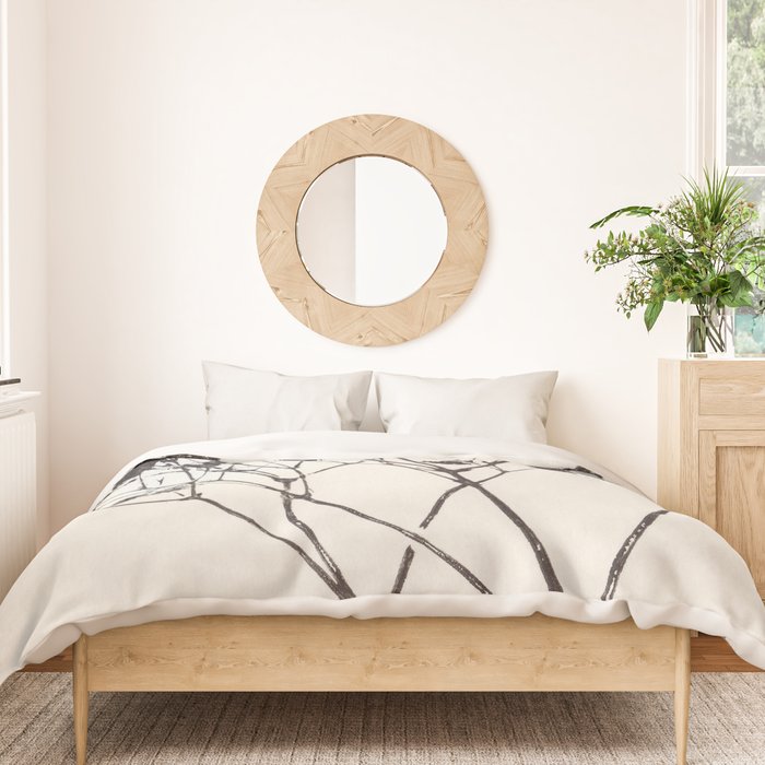 Gypsophila Portrait #1 Duvet Cover Gallery Image 3