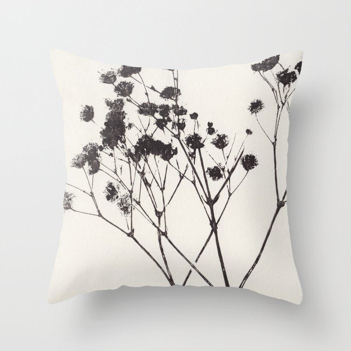 Gypsophila Portrait #1 Throw Pillow Gallery Image 6