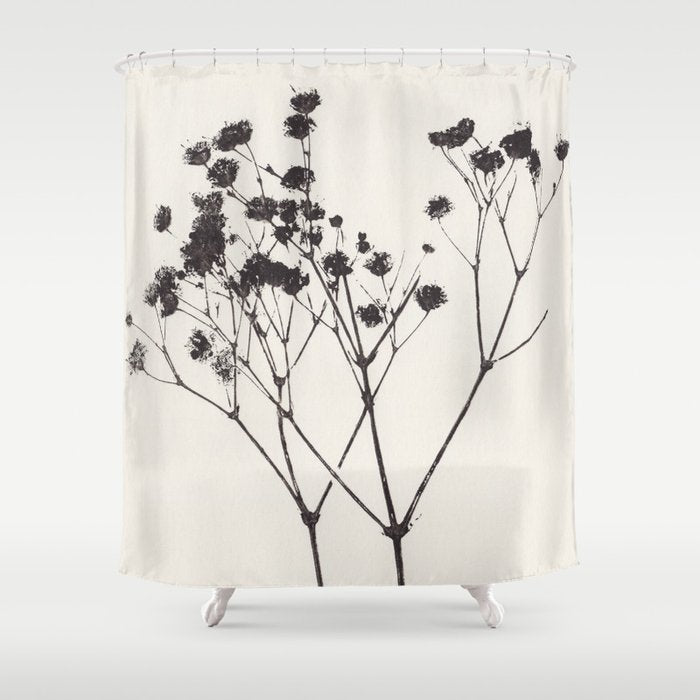 Gypsophila Portrait #1 Shower Curtain Gallery Image 1