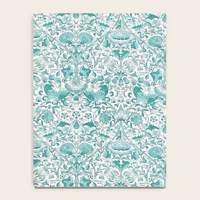 William Morris Lodden Turquoise White Notebook Gallery Image 4