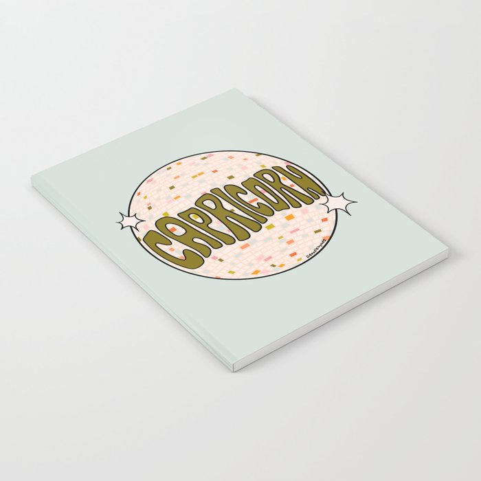Capricorn Disco Ball Notebook Gallery Image 2