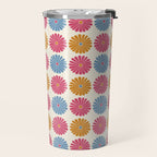 Retro Summer Daisies V Travel Mug Gallery Image 2