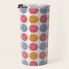 Retro Summer Daisies V Travel Mug Gallery Image 3