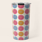 Retro Summer Daisies V Travel Mug Gallery Image 1