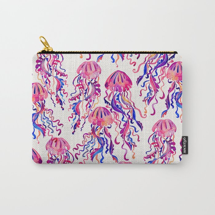 Jellyfish - Magenta Palette Carry All Pouch Gallery Image 1