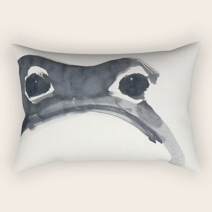 Matsumoto Hoji Frog Painting Rectangular Pillow Gallery Image 1