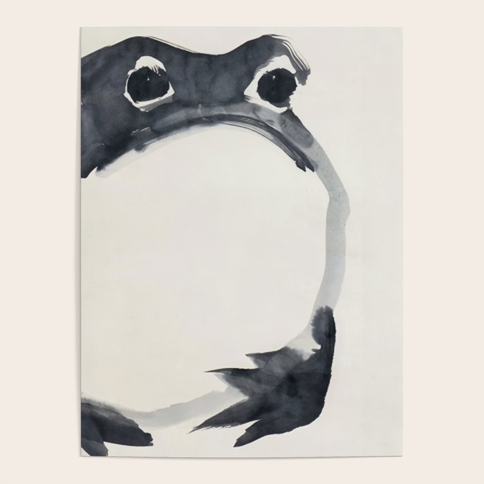 Matsumoto Hoji Frog Painting Poster Gallery Image 4