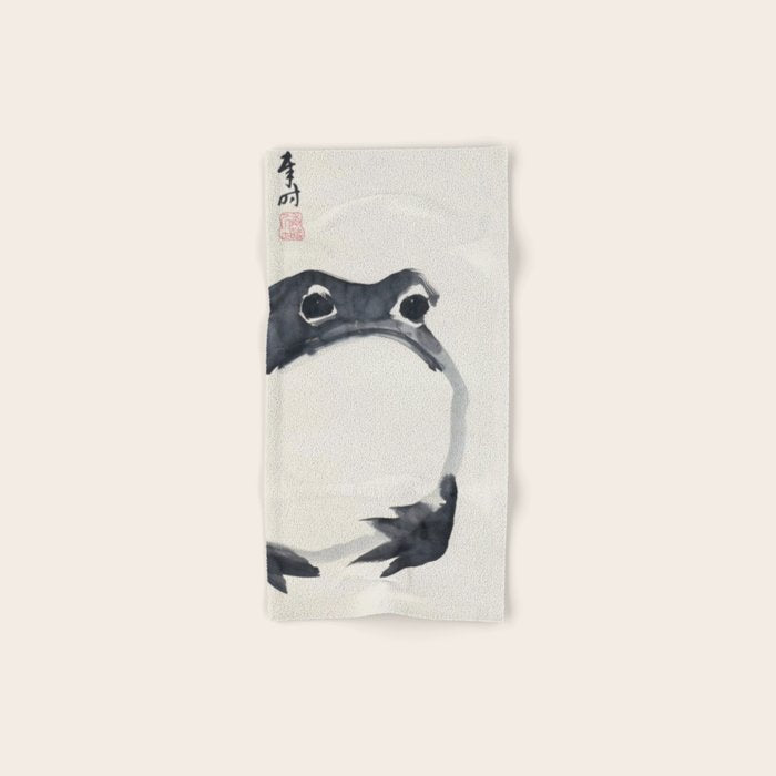Matsumoto Hoji Frog Painting Bath Towel Gallery Image 1