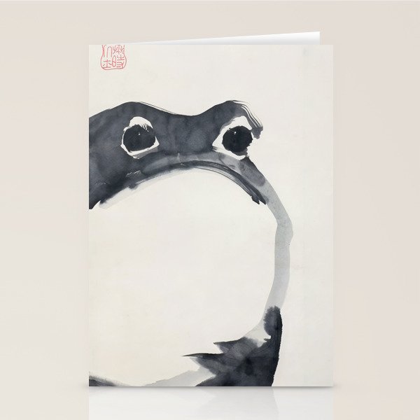 Matsumoto Hoji Frog Painting Stationery Card Gallery Image 2
