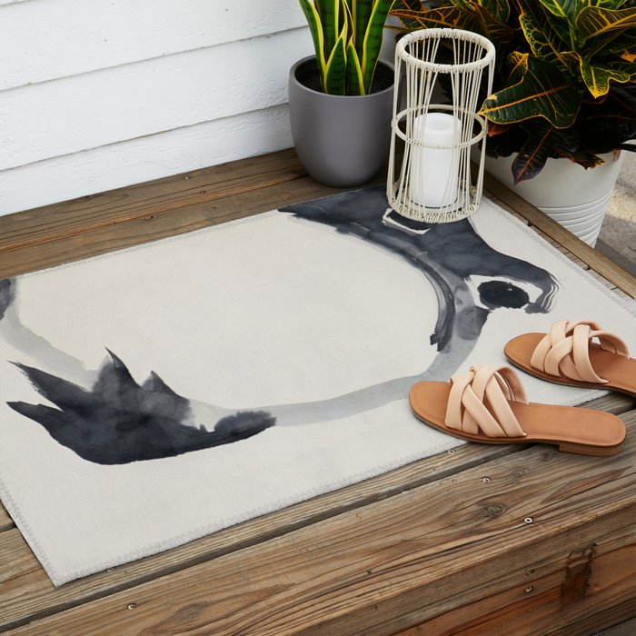 Matsumoto Hoji Frog Painting Outdoor Rug Gallery Image 2