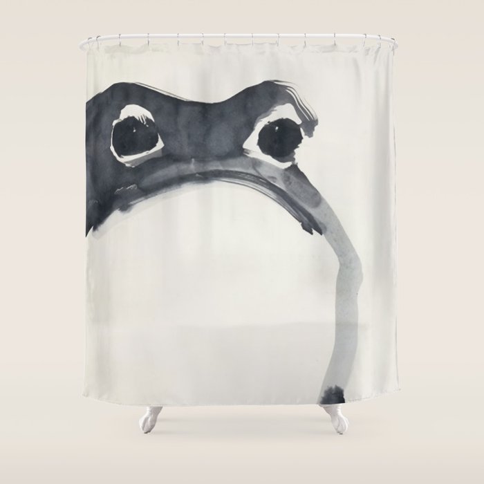Matsumoto Hoji Frog Painting Shower Curtain Gallery Image 1