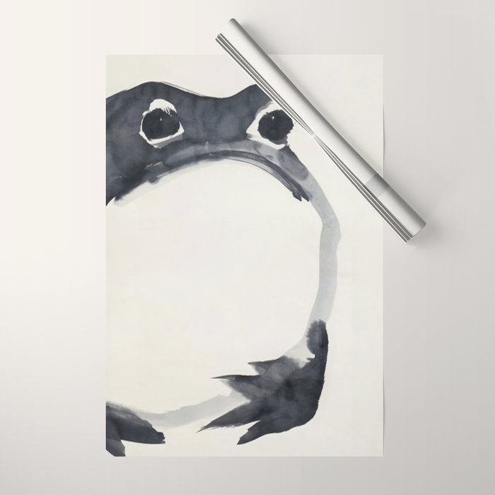 Matsumoto Hoji Frog Painting Wrapping Paper Gallery Image 1