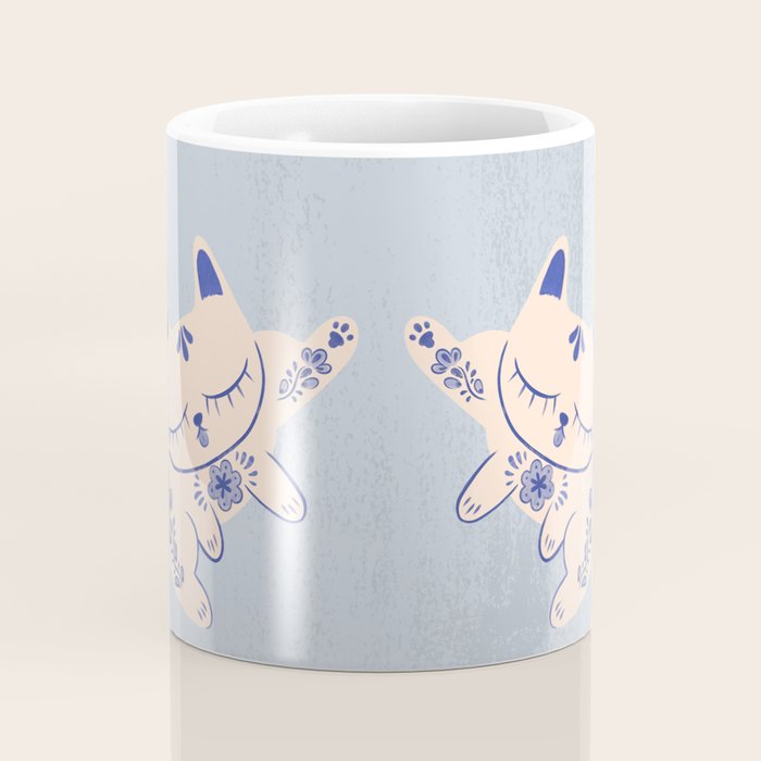 Purrcelin Cat Butt - Delft Porcelain Kitty Coffee Mug Gallery Image 4