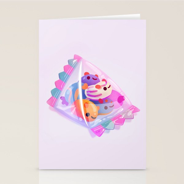 Jelly bean sea slug - dark Stationery Card Gallery Image 2