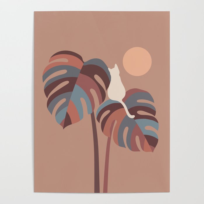 Cat and Plant 41 Poster Gallery Image 4
