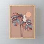 Cat and Plant 41 Mini Art Print Gallery Image 1