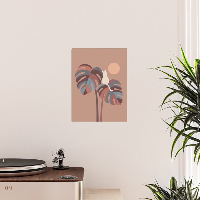 Cat and Plant 41 Poster Gallery Image 2