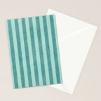 STRIPES - 004 - teal Stationery Card Gallery Image 2