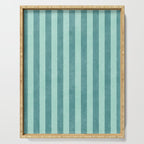 STRIPES - 004 - teal Serving Tray Gallery Image 1