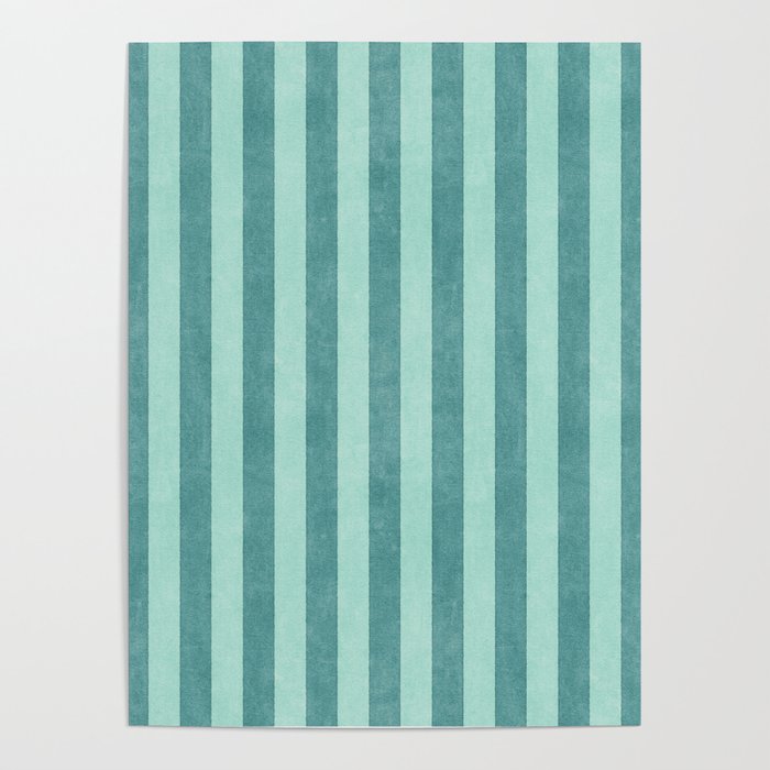 STRIPES - 004 - teal Poster Gallery Image 1