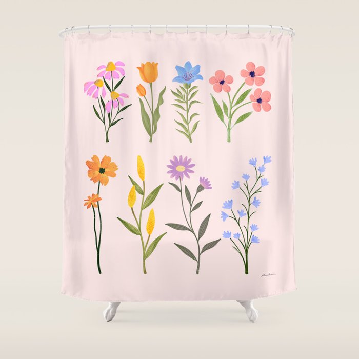 Wildflowers Shower Curtain Gallery Image 1